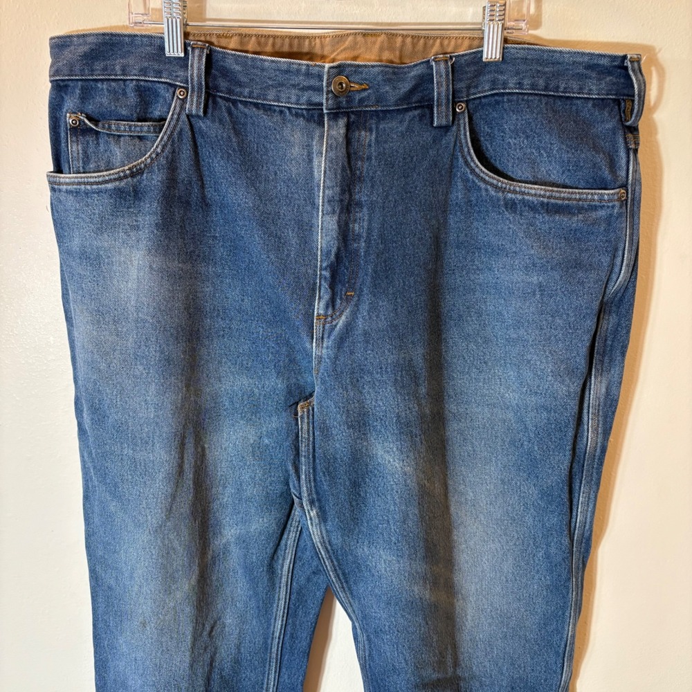 Duluth Trading Co Ballroom Flannel-Lined Relaxed Fit Jeans Size 42x30 - Picture 3 of 11
